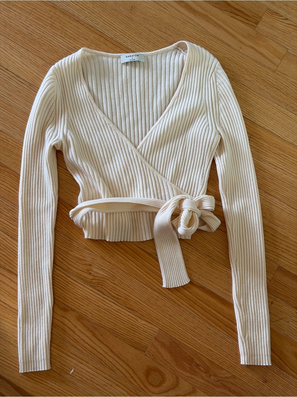 Babaton ribbed crop sweater
